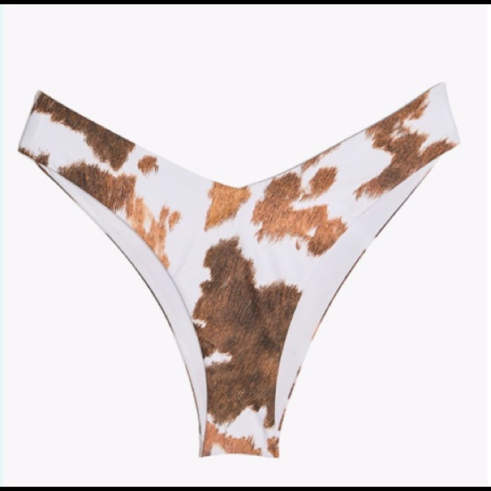Weworewhat cowhide bikini bottom